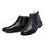 Botina Masculina De Couro Legítimo Comfort Shoes Ziper Preta- 6091 - Imagem 3