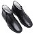 Botina Masculina De Couro Legítimo Comfort Shoes Ziper Preta- 6091 - Imagem 2