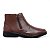 Botina Masculina De Couro Legítimo Comfort Shoes Ziper Café- 6091 - Imagem 5