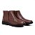 Botina Masculina De Couro Legítimo Comfort Shoes Ziper Café- 6091 - Imagem 1