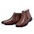 Botina Masculina De Couro Legítimo Comfort Shoes Ziper Café- 6091 - Imagem 3