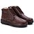 Bota Masculina De Couro Legítimo Comfort Shoes Café- 8003 - Imagem 1