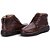 Bota Masculina De Couro Legítimo Comfort Shoes Café- 8003 - Imagem 3