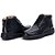 Bota Masculina De Couro Legítimo Comfort Shoes Preta- 8003 - Imagem 3