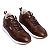 Tênis Casual Masculino De Couro Legitimo Comfort Shoes - 4500 Marrom - Imagem 3