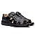 Sandália Masculina De Couro Legítimo Ultra Comfort - CS364 Preta - Imagem 2