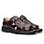 Sandália Masculina De Couro Legítimo Ultra Comfort - CS364 Café - Imagem 2