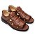 Sandália Masculina De Couro Legítimo  Ultra Comfort - 3604 Havana - Imagem 3