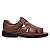 Sandália Masculina De Couro Legítimo  Ultra Comfort - 3604 Havana - Imagem 4