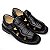 Sandália Masculina De Couro Legítimo  Ultra Comfort - 3604 Preta - Imagem 3