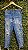 CALÇA JEANS  TRUE JEANS   TODA ESCRITA EM BRANCO  40 - Imagem 1
