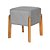 Kit 2 Puff Apolo Decorativo Pequeno Base em Madeira - Imagem 2
