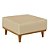 Puff Luxo Corino Retangular Base Mesa Madeira Lar & Estilo - Imagem 5