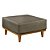 Puff Luxo Corino Retangular Base Mesa Madeira Lar & Estilo - Imagem 4