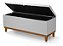 Recamier Paris Corino 150cm Luxo Baú Base em Madeira - Kazza Shop - Imagem 3