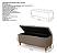 Recamier Paris Linho  100cm Luxo Baú Base em Madeira - Kazza Shop - Imagem 4