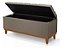 Recamier Paris Linho  100cm Luxo Baú Base em Madeira - Kazza Shop - Imagem 3