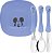 Kit Pratinho Mickey 5 Peças Kids Conjunto Refeição Bebê - Kazza Shop - Imagem 5