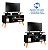 Rack Lyon Retro Tv Até 60 Polegadas Pés Madeira  - Kazza Shop - Imagem 9