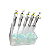 SUPORTE BASIC 5 MICROPIPETAS - KASVI - Imagem 2