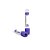 TUBO 4ML EDTA K3 ROXO P/COLETA A VACUO - CX/100 - FIRSTLAB - Imagem 1