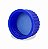 TAMPA DE ROSCA EM PP 140 GRAUS COM SEPTO DE SILICONE AZUL GL 45 - LABORGLAS - Imagem 1