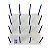 SUPORTE SECAGEM DE VIDRARIAS P/ 16 PEÇAS EM PP 33X33CM - NALGON - Imagem 1