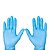 LUVA NITRILICA P SAFEMAX S/ PO AZUL - CX/100 - SUPERMAX - Imagem 2