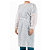 AVENTAL DESCARTAVEL MANGA LONGA C/ PUNHO ELASTICO IMPERMEAVEL STANDARD 1,40LX1,10C BRANCO - PCT/10 - Imagem 3
