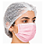 MASCARA DESCARTAVEL C/ ELASTICO TRIPLA ROSA- PCT/50 - Imagem 1