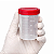 COLETOR 50ML S/ PA ESTERIL INDIVIDUAL TRANSLUCIDO TAMPA VERMELHA - PCT/1000 - Imagem 2