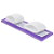 TALA MOLDAVEL ARAMADA 30X08 PP LILAS - Imagem 3