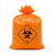 SACO DE LIXO RESIDUO QUIMICO HOSPITALAR 30L LARANJA - PCT/100 - Imagem 1