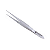 PINÇA IRIS GRAEFE RETA 10CM COM DENTE - ABC - Imagem 1