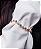 Pulseira Designer Trevo Dourado Colorido | Inspiração V. Cleef - Imagem 1