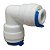 Emenda União Cotovelo L x Engate Rápido 1/4" Mangueira Tubo - Imagem 1