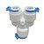 Uniao em Y p/ Tubo 3/8" Branca Compatível com a mangueira do purificador da Soft - Imagem 1