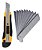 Kit Estilete Profissional Emborrachado 18mm + 12 Lâminas - Imagem 1