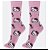 Meia Hello Kitty Estampada Rosa - Imagem 1