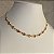 Colar Choker Dourado Pedrinhas Rosa - Imagem 3