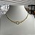 Colar Choker Nó Cordão Bolinha Dourado - Imagem 3