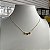 Colar Choker 3 Corações Dourado - Imagem 4