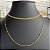 Colar Choker Corrente/Bolinha Dourado - Imagem 1
