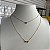 Colar Choker Duplo Coração Dourado - Imagem 2