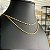 Colar Choker Duplo Cordão Torcido Dourado - Imagem 3