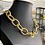 Colar Choker Dourado Maxi Corrente - Imagem 2