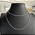 Colar Choker Prata Duplo Bolinhas - Imagem 1