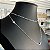 Colar Choker Corrente Duplo Prata - Imagem 2