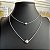 Colar Choker Duplo Bolinhas Prata - Imagem 1