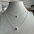 Colar Choker Duplo Bolinhas Prata - Imagem 3